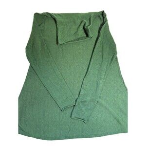 Women’s Eileen  Fisher Green Merino Wool Blend Petite Small Turtleneck Sweater